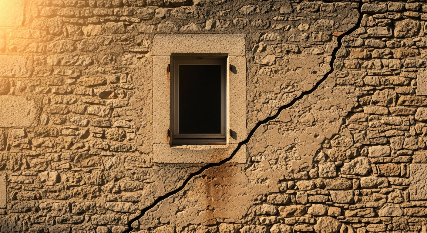 Fissure sur façade